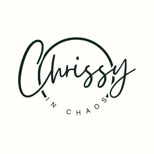 Image is the written words Chrissy in Choas